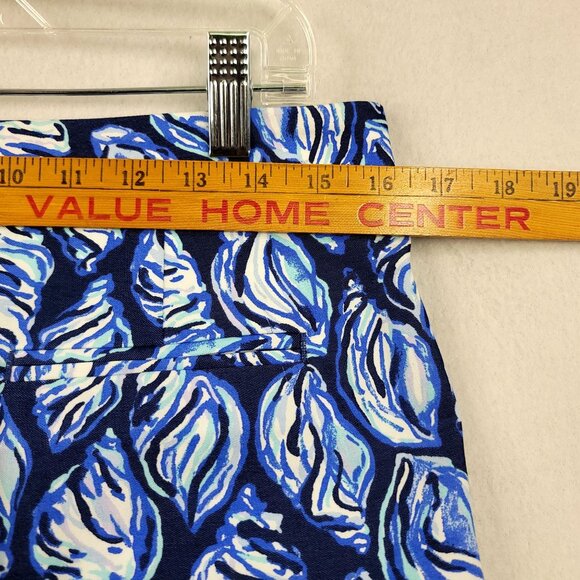 Lilly Pulitzer Kelani Stretch Pants High Tide Navy Blue/White Sz 10 Modal Blend - Picture 8 of 10